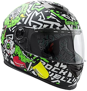 Casco Moto Integral Edición Limitada ROCKWELL R929 Zombie