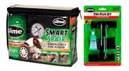 Compresor + Sellador Chau Rueda + Tarugos C/Herr SLIME Kit De Reparación Neumáticos