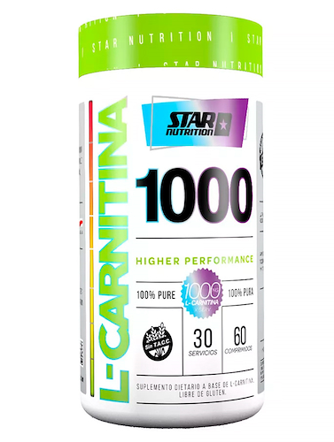 Suplemento Quemador De Grasa X 60 Comprimidos STAR NUTRITION L-Carnitine 1000 - $ 9.047
