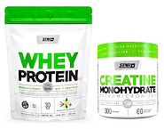 Kit Proteina 2 Lb 908 Gr + Creatina Micronizada 300 Gr STAR NUTRITION Whey Protein / Creatine Monohydrate - $ 57.369