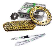 Kit Transmision 40-15 C/Cadena Dorada Ref 520H TECH Honda Nx400 Falcon