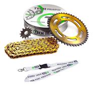 Kit Transmision 46-13 C/Cadena Dorada Ref 520H TECH Yamaha Xtz 250 Lander P/Enduro
