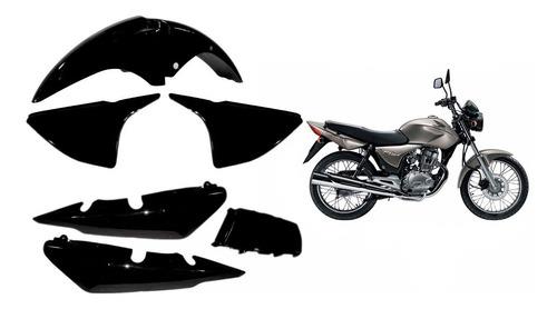 Kit Plasticos Negros Sin Calcos TORK Honda Cg Titan 150 - $ 54.242