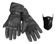 Guante Moto Cuero Largos Protecciones VELOCITY Rabit