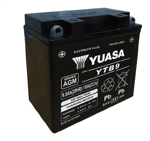 Bateria Para Moto 12N9-4B-1 / Yb9-B / Yb9-A Gel YUASA Ytb9 - $ 75.704