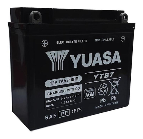 Bateria Para Moto Yb7b-B Gel YUASA Ytb7 - $ 68.094