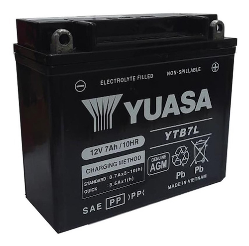 Bateria Para Moto 12N7a-3A / Yb7bl-A Gel YUASA Ytb7l - $ 68.094