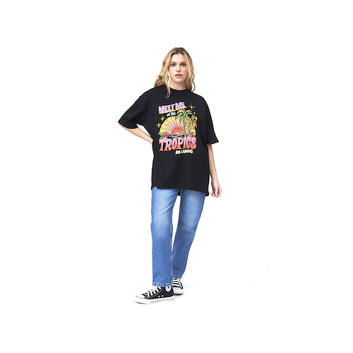 BILLABONG IN THE TROPICS TEE NEGRO