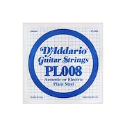 D'ADDARIO PL008 PLAIN STEEL
