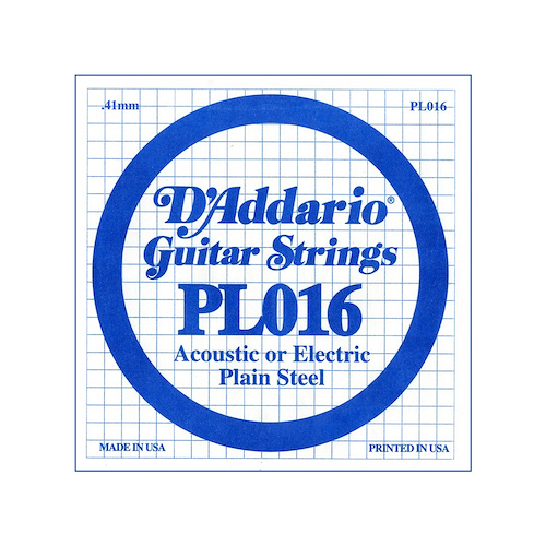 D'ADDARIO PL016 PLAIN STEEL