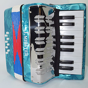 J.MEISTER MC104WBL CELESTE Acordeon Niño