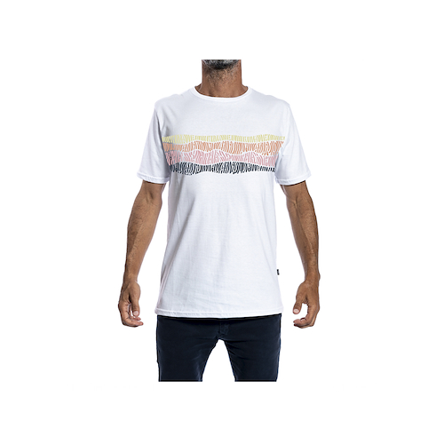 REEF COLORWAVES TEE BLANCA