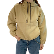 REEF MANY HALF ZIPPER OCRE