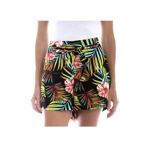 REEF LETI SHORT FLOWER BLACK