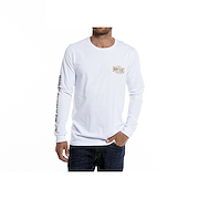 RUSTY UPPERCUT LS TEE BLANCA