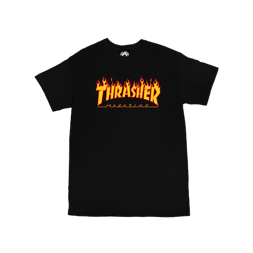 THRASHER MEN FLAME NEGRO