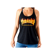 THRASHER WOMEN RACERBACK TANK TOP FLAME