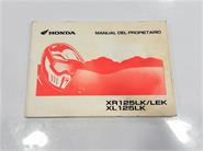 XR125 Manual Propietario HONDA
