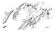 ELITE 125 Acrilico Giro Elite 125 Modelo Viejo Original Delantero P1 HONDA