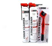 X-TREM CHAIN KIT Lubricante para cadena, Limpiador aerosol y Cepillo IPONE