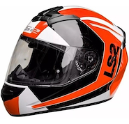 352 CASCO LS2 SPRINT WHI-BLA-ORA (L) LS2