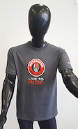 REMERA MOTORACER GRIS OSCURO (L) MOTORACER