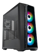 COOLER MASTER MASTERBOX 520 NEGRO GABINETE GAMER VIDRIO TEMPLADO ARGB X3 ATX