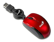 GENIUS MICRO TRAVELER RUBY MOUSE USB RETRACTIL