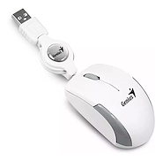 MOUSE USB RETRACTIL GENIUS MICRO TRAVELER WHITE