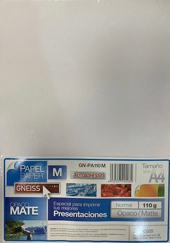 PAPEL AUTOADHESIVO MATE GNEISS GN-PA110M