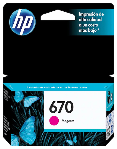 INK CARTRIDGE HP 670 MAGENTA CZ115AL