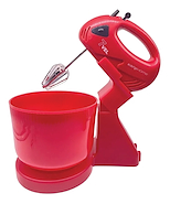 KANJI KJH-BL0300HMB01R BATIDORA DE MANO CON BOWL ROJA