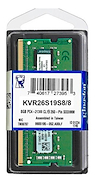 KINGSTON 8GB DDR4 2666MHZ CL19 1.2V 16 KVR26S19S6/8 MEMORIA PARA NOTEBOOK SODIMM
