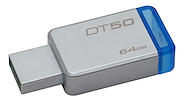 KINGSTON 64GB DT50 3.0 BLUE PEN DRIVE