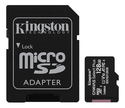 MEMORIA MSDXC KINGSTON 128GB CLASE 10 UHS-1 (U1) 100MB/S CANVAS