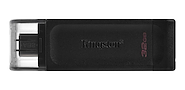 PEN DRIVE KINGSTON 32GB DT70 EXODIA TIPO C NEGRO