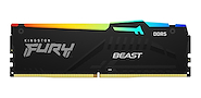 MEMORIA RAM UDIMM RGB KINGSTON 16GB DDR5 5200MHZ FURY BEAST RGB KF552C40BBA-16