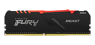 MEMORIA RAM UDIMM KINGSTON 8GB DDR4 3200MHZ FURY BEAST RGB KF432C16BBA/8