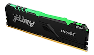 MEMORIA RAM UDIMM KINGSTON 16GB DDR4 3200MHZ FURY BEAST RGB KF432C16BBA/16