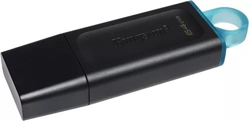 PEN DRIVE KINGSTON 64GB DTX EXODIA 3.2 NEGRO