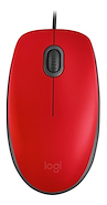 MOUSE USB LOGITECH M110 RED SILENT