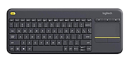 LOGITECH K400 PLUS BLACK 920-007123 TECLADO WIRELESS+ TOUCHPAD