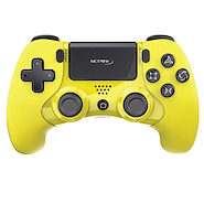 JOYSTICK PS4 BLUETOOTH NETMAK NM-P401 AMARILLO