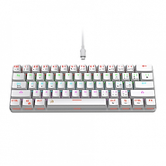 NETMAK NM-DOMINATE-W TECLADO MECANICO  60% / BLANCO