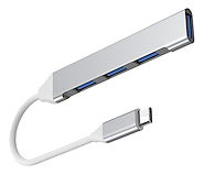 NETMAK NM-AC09 HUB ADAPTADOR TIPO-C A 3 USB 2.0 + 1 USB 3.0