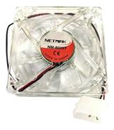 NETMAK NM-8025T 8CM COOLER 4 PIN CON LUZ AZUL