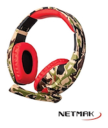 AURICULAR GAMER PS4 NETMAK NM-COUNTER RED