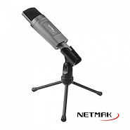 NETMAK NM-MC4 MICROFONO CONDENSADOR C/TRIPODE