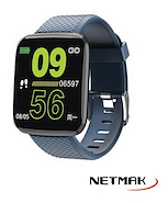 NETMAK RELOJ SMART BAND BT 4.0 AZUL SMART WATCH