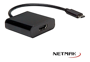 NETMAK NM-TC66 ADAPTADOR TIPO C (M) A HDMI (H)